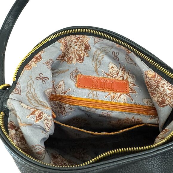 Hobo Convertible Bag Backpack Purse Black Soft Pebbled Leather Womens READ main image 15